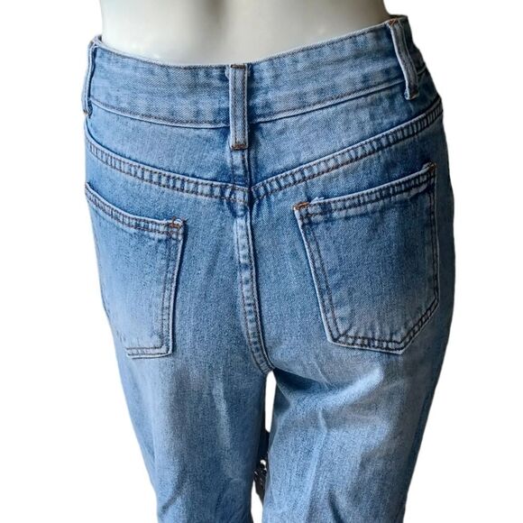 699140.....SHEIN Ankle Crop Flare Jeans Size W27 L32, 26"Inseam  10"Rise - Picture 4 of 6